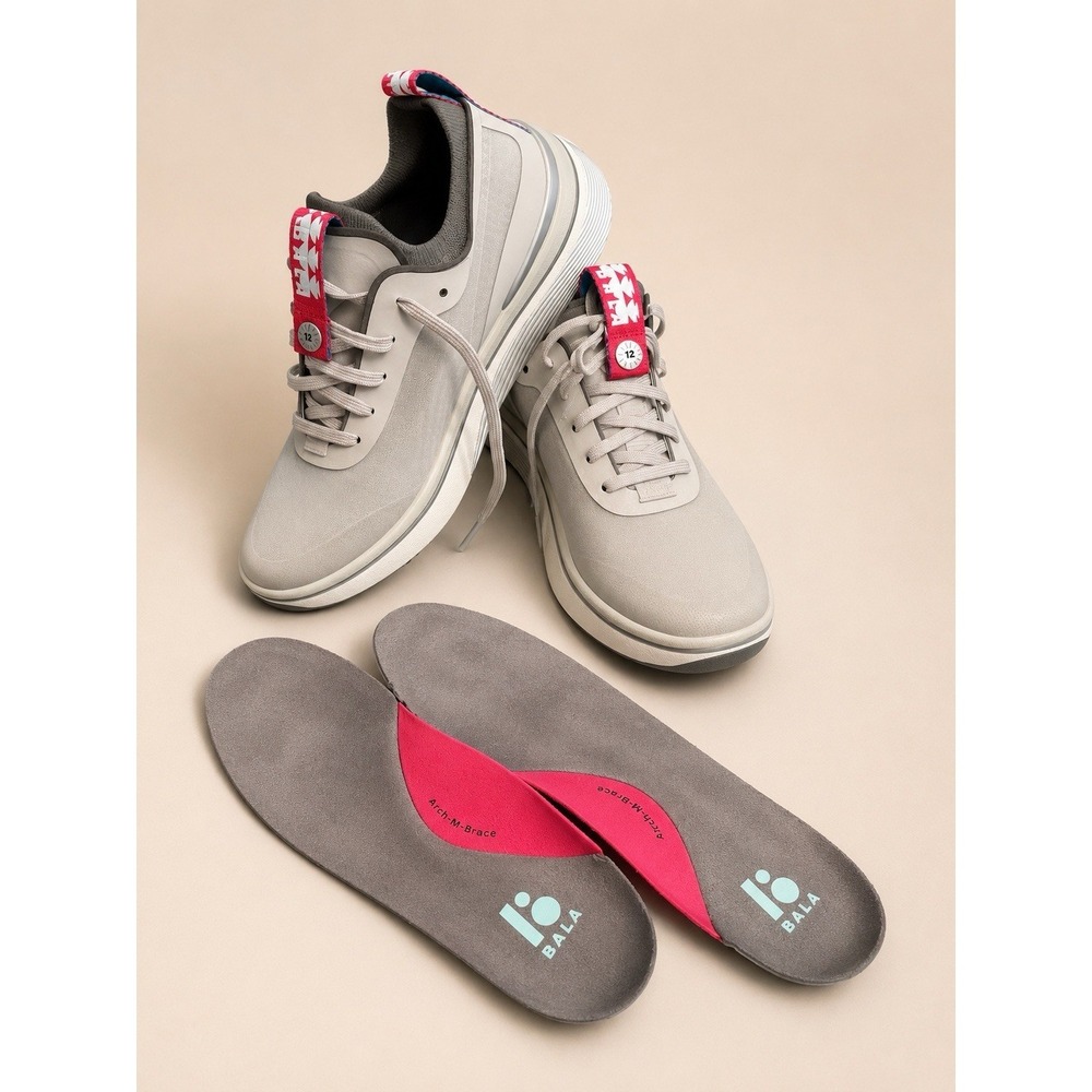 Bala NIB Unisex Sizing Twelves Shades of Gray Nursing Athletic Comfort Sneaker